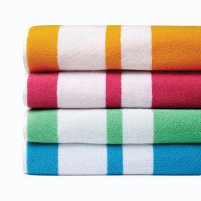 Sferra Mareta Beach/Pool Towel 40"x70" in various colors stacked together