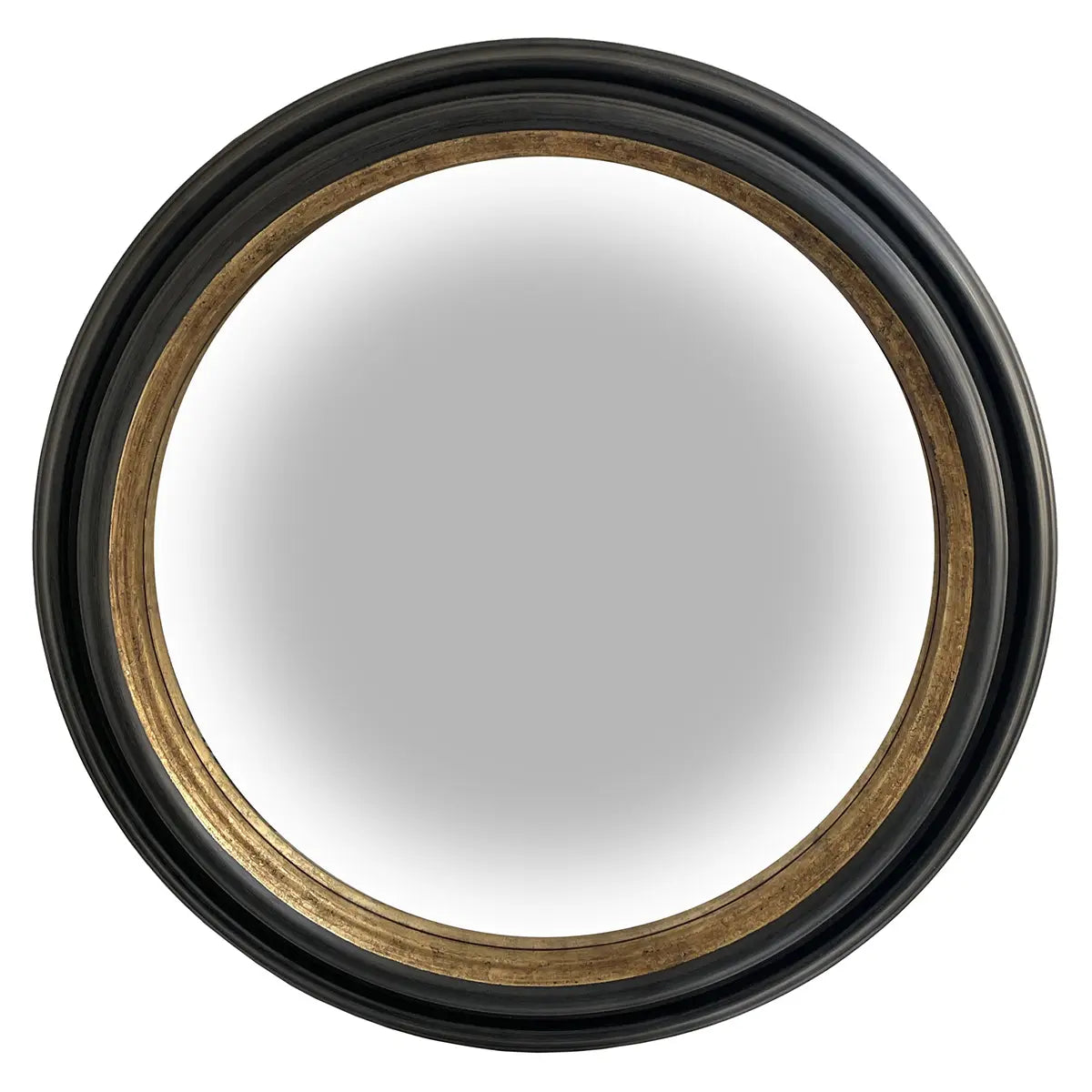 ShiShi Convex Mirror Rusty Black And Gold