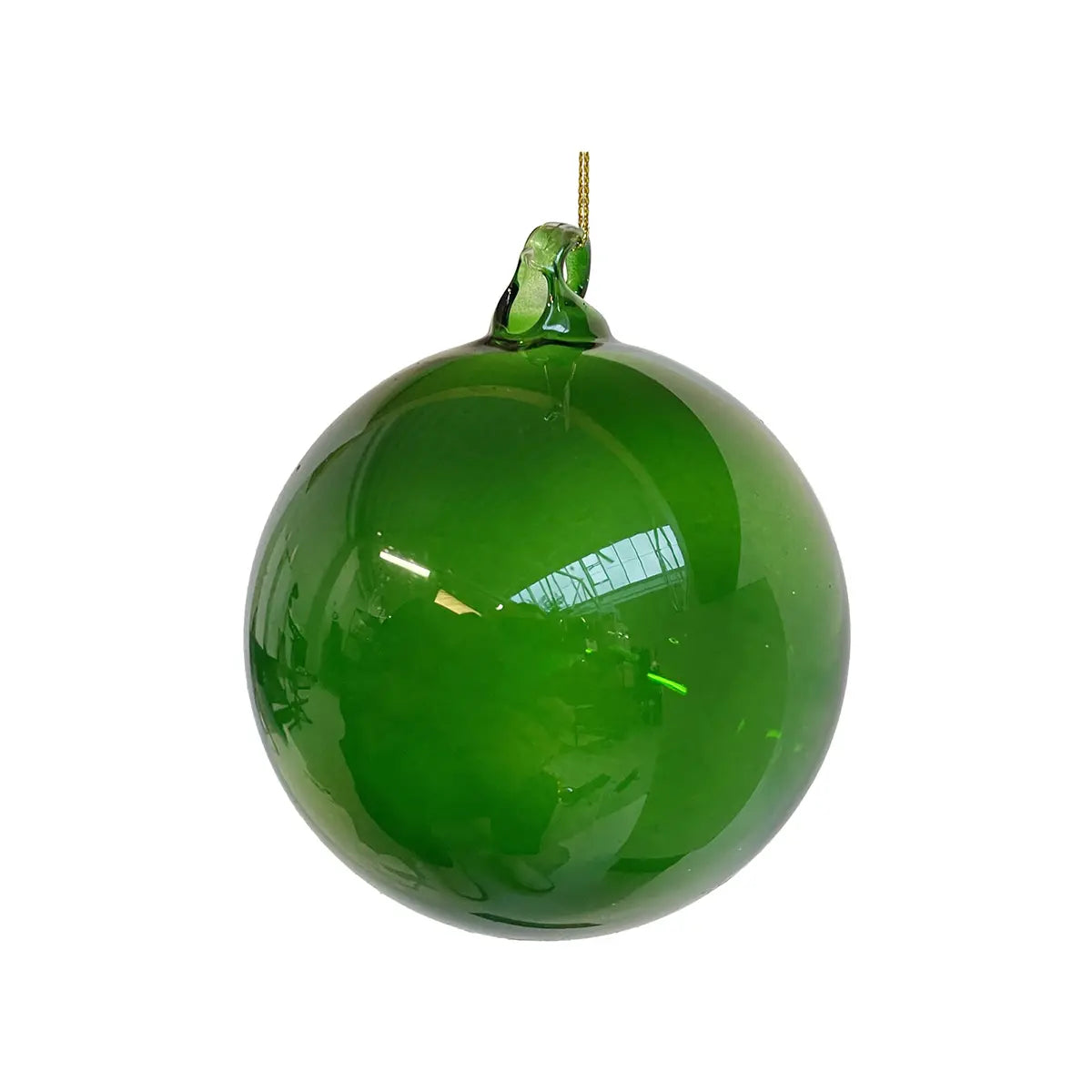 ShiShi Glass Ball Transparent Dk Green 10Cm