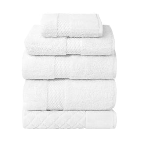 Yves Delorme Etoile Bath Towels and Rug Collection in Blanc