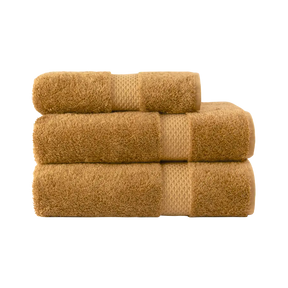 yves delorme Etoile Bath Towels in Terre stacked