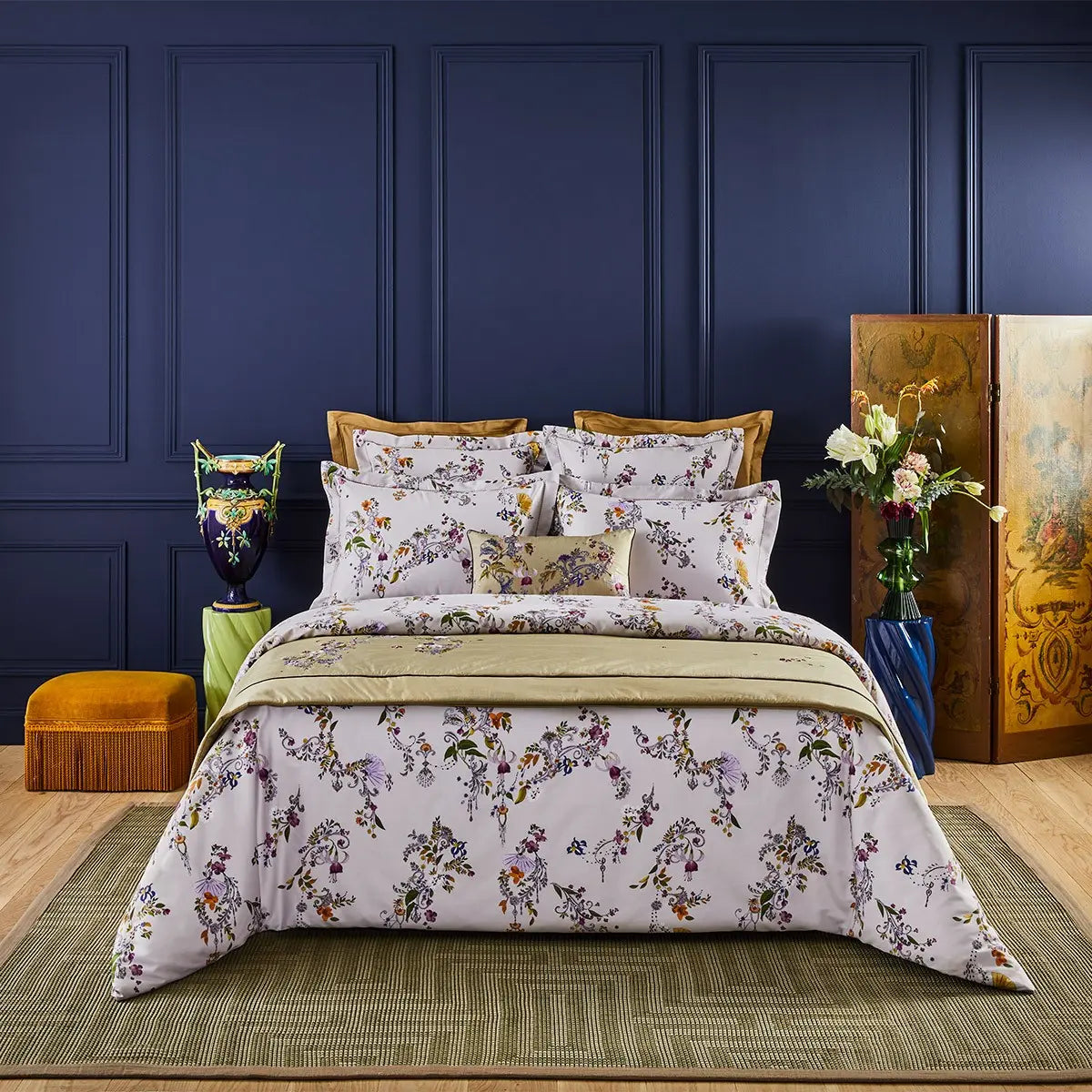 Yves Delorme Romances Bedding Collection in a room