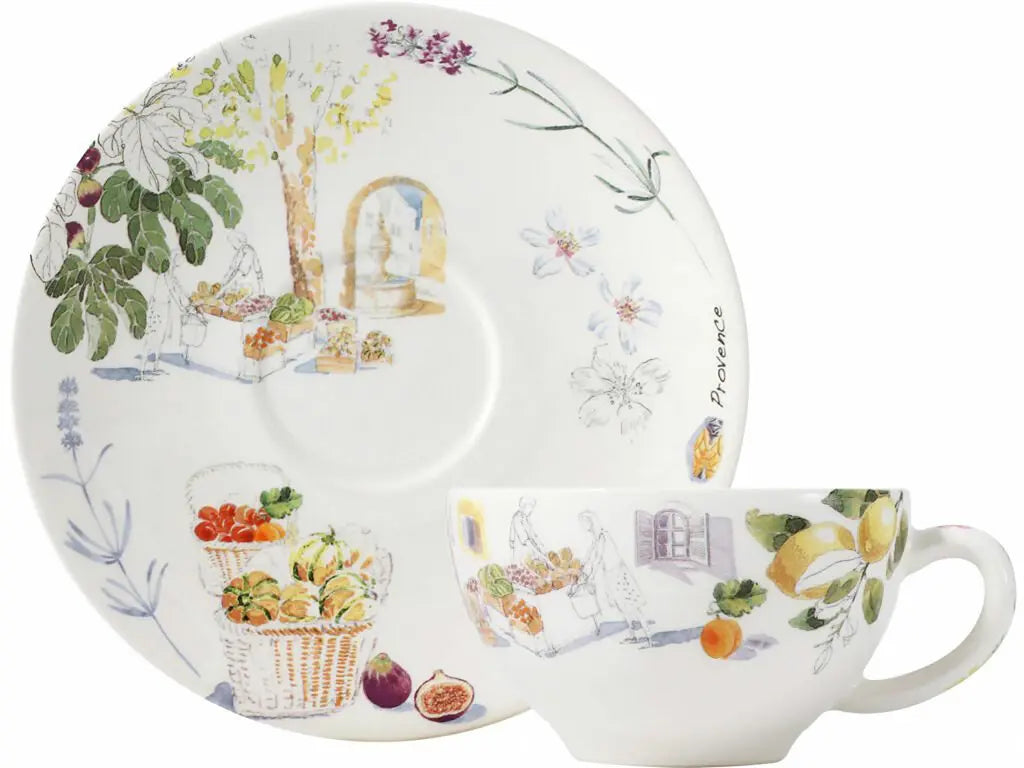 GIEN PROVENCE breakfast cups and saucers