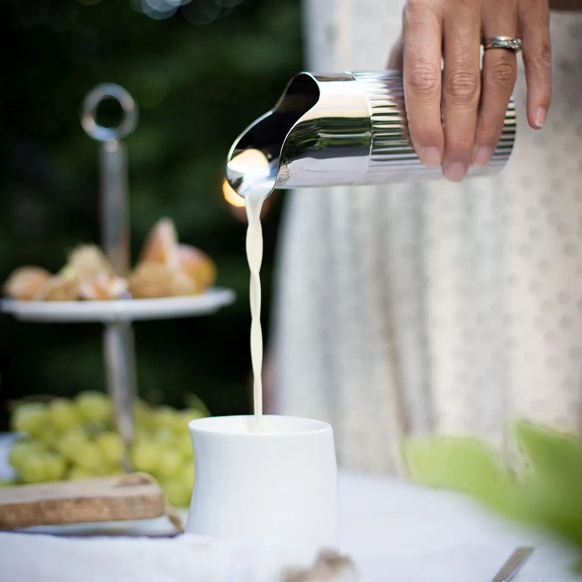 An image of Georg Jensrn Bernadotte Stainless Steel Creamer-Milk Jug