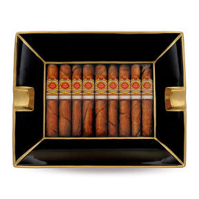 Halcyon Days Cigars Ashtray Multi- 7 7/8 X 6 1/8"
