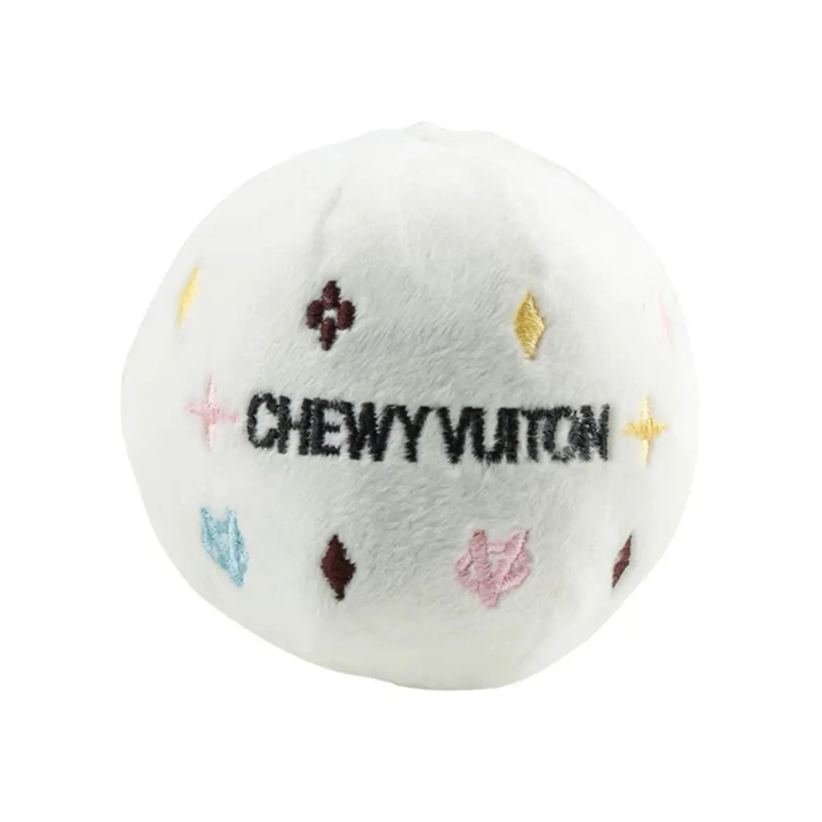 Haute Diggity Dog White Chewy Vuiton Ball