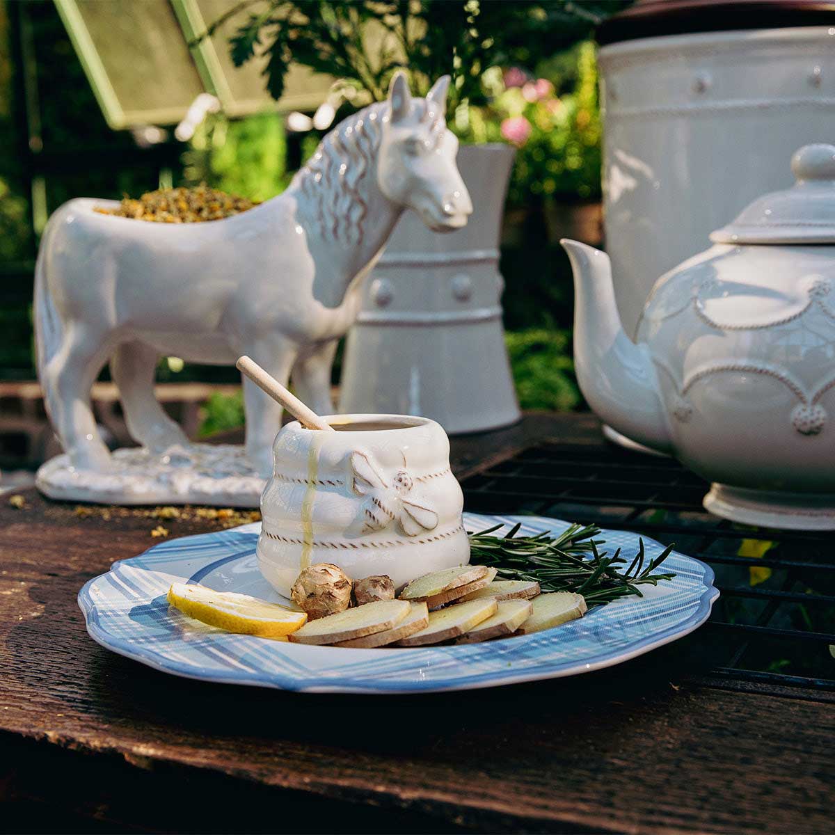 Juliska Clever Creatures Henrietta Honey or Jam Pot