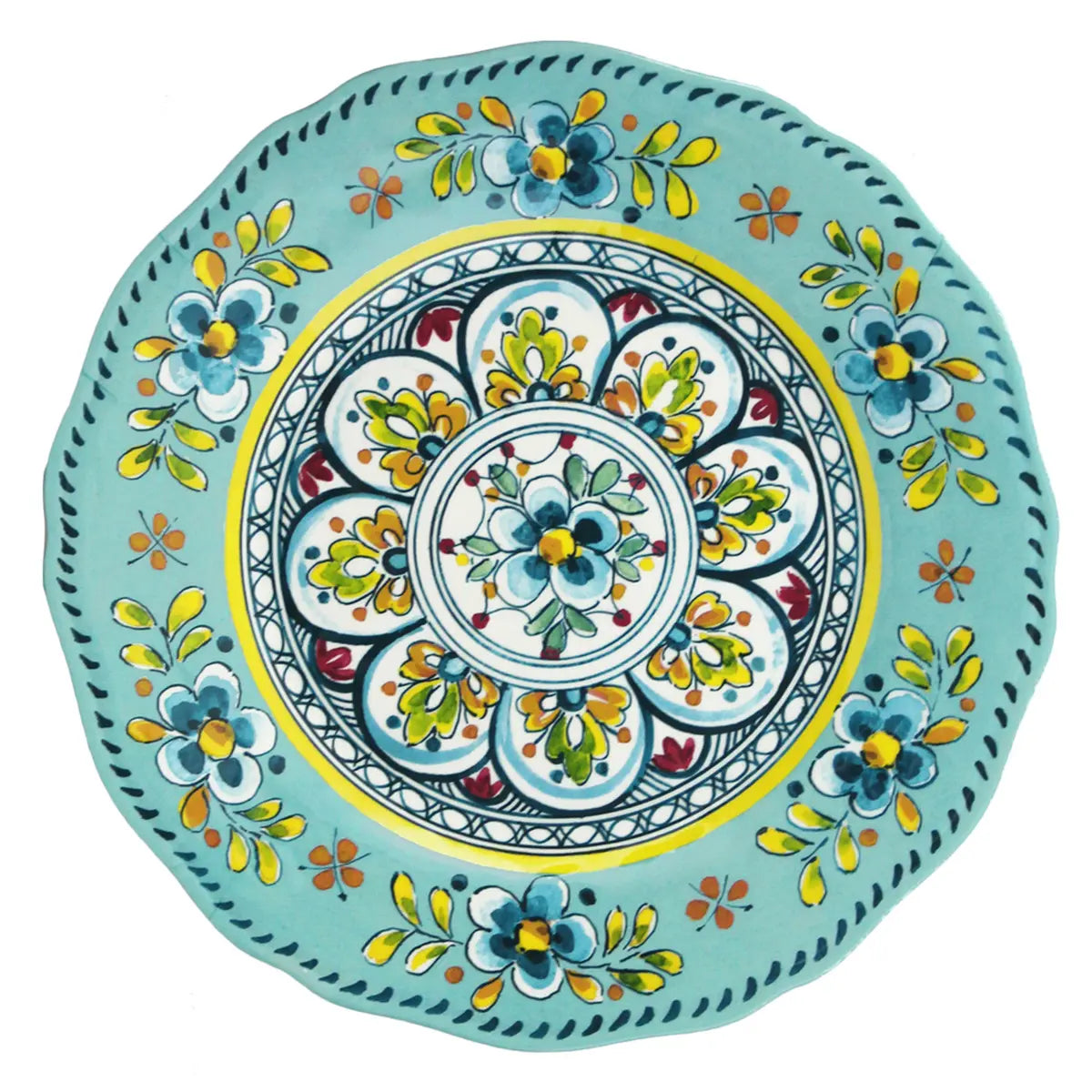 An image of Le Cadeaux MADRID TURQUOISE DINNER PLATE