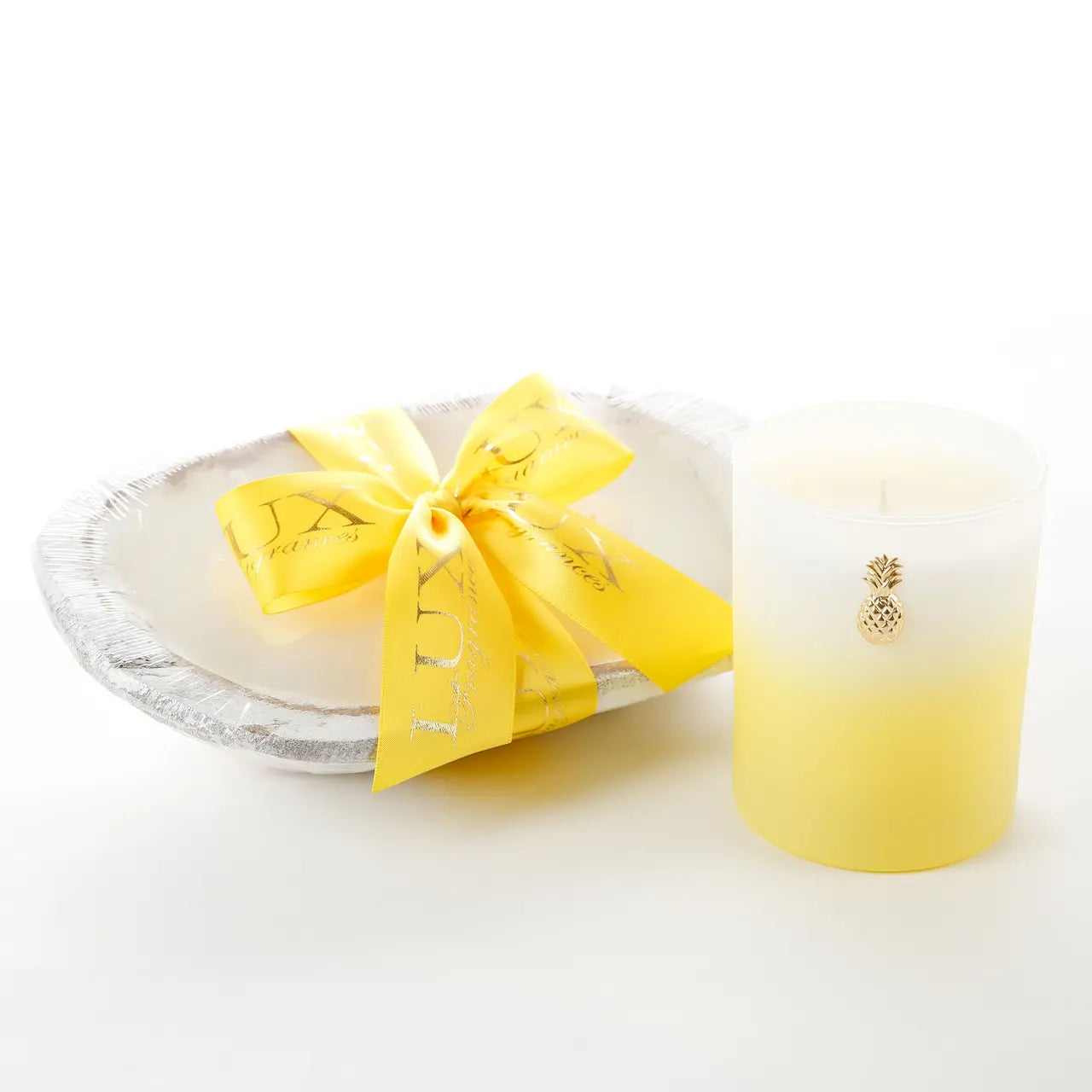 Lux Fragrances Lemon Drop 3-Wick Dough Bowl Candle