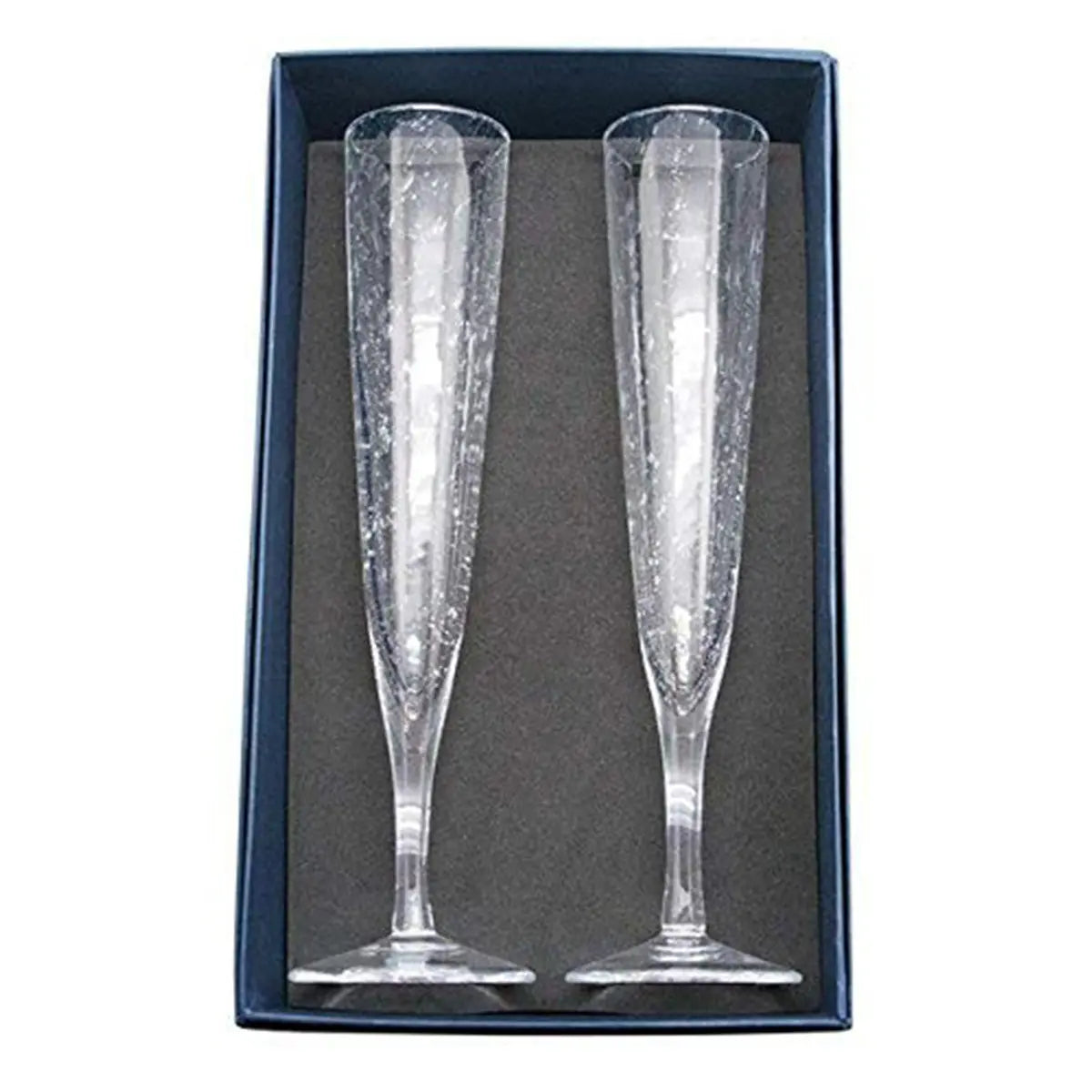 A pair of Mariposa Bellini Champagne Flute within the giftbox