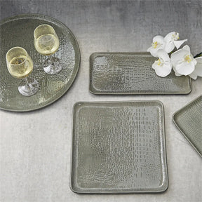 Mariposa Bellini White Wine Glass set on a tray and filled with wine