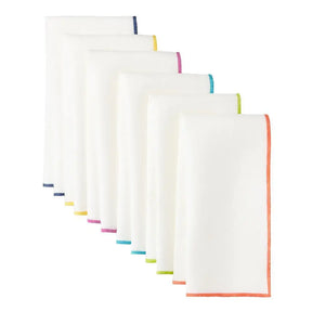 Mode Living Bel Air Dinner Napkin Collection in various colors casaded