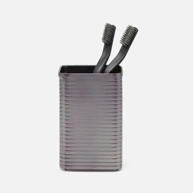 Pigeon & Poodle Adelaide Brush Holder in Pewter