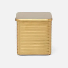 Pigeon & Poodle Adelaide Large Canister in Matte Gold Brass