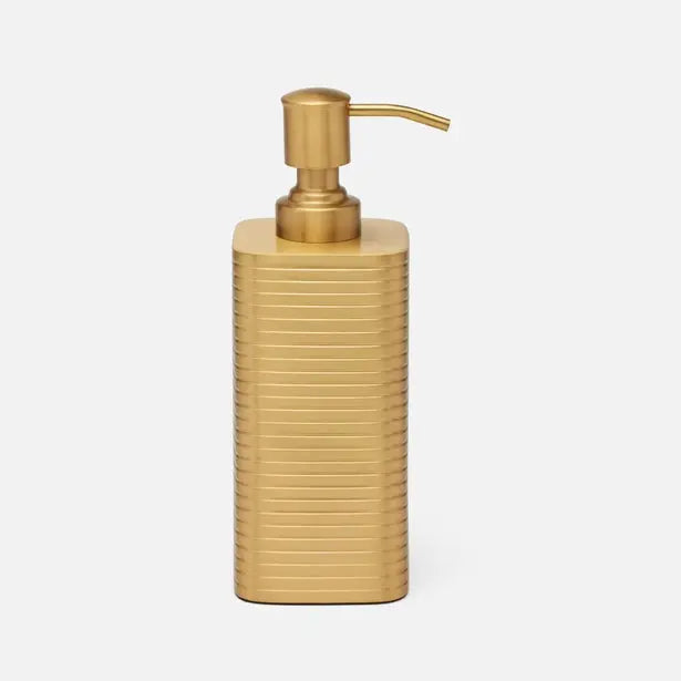 Pigeon & Poodle Adelaide Soap Pump in Matte Gold Brass