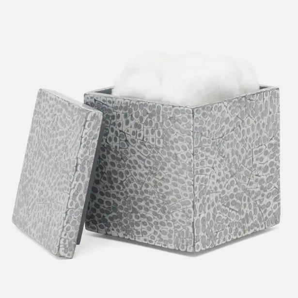 Pigeon and Poodle Callas Canister in Silver and White