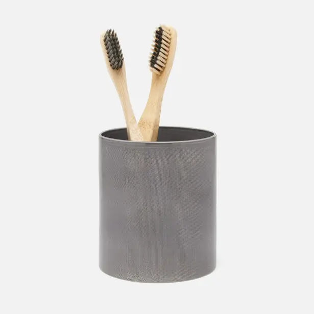Pigeon and Poodle Cordoba Brush Holder in Gray
