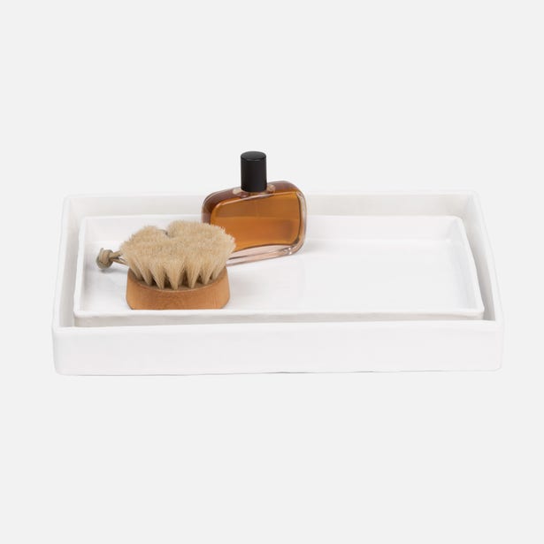 Pigeon and Poodle Cordoba Tray Set of 2