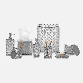 Pigeon and Poodle Gila Collection in Clear and Brushed Silver