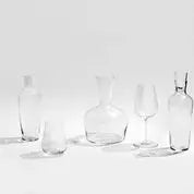 Richard Brendon Jancis Robinson Water Carafe with other glassware on a table