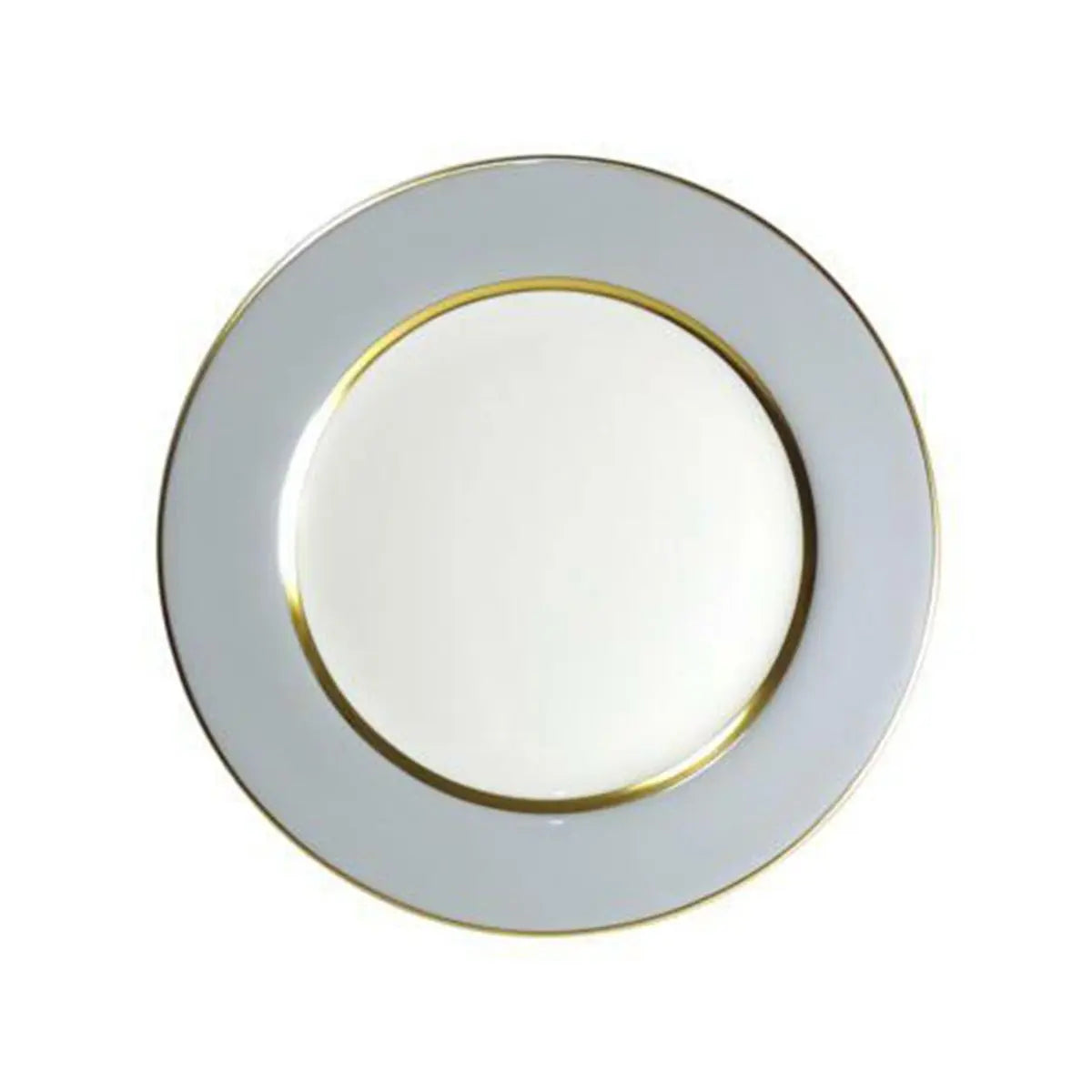 An image of Royal Limoges Mak Grey & Gold Dinner Plate