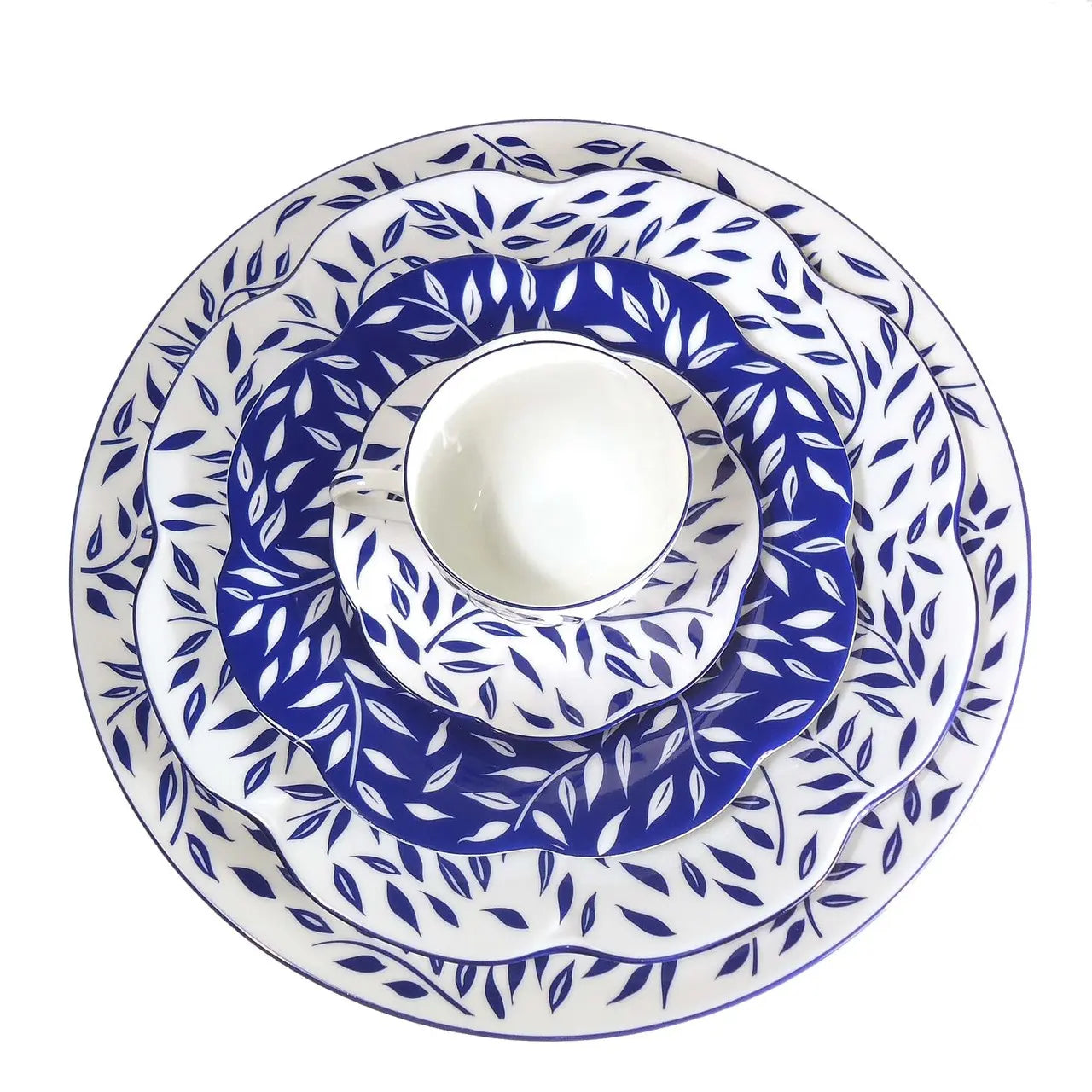 Royal Limoges Olivier Blue Cake Plate