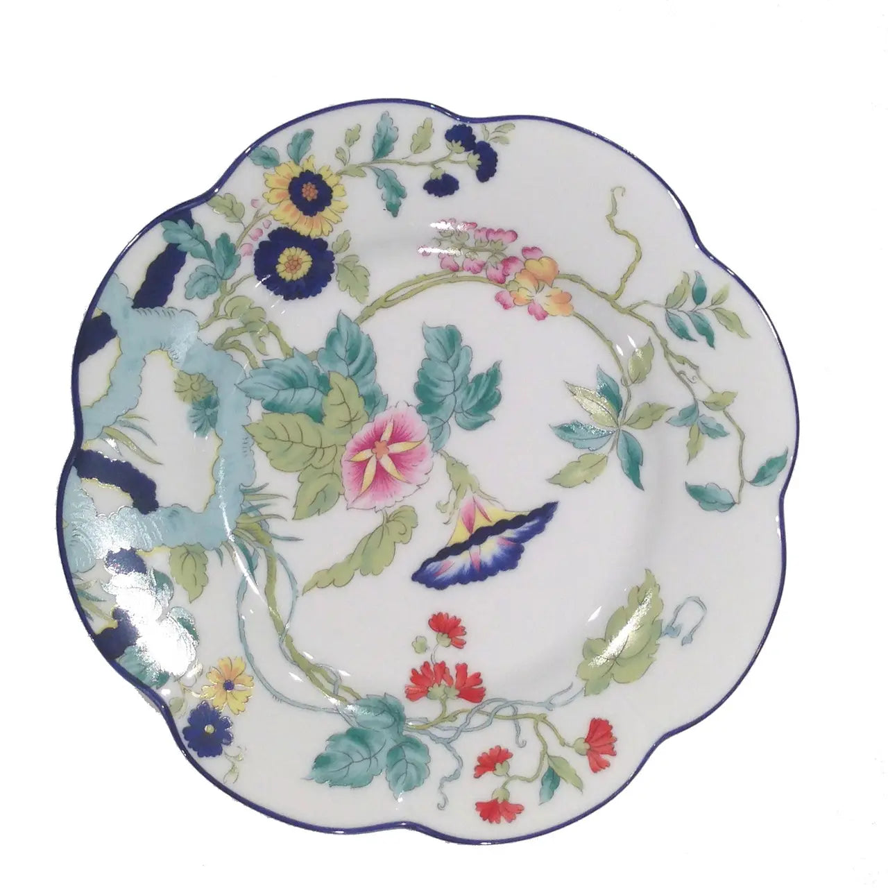 An image of Royal Limoges Paradis Bleu Dinner Plate