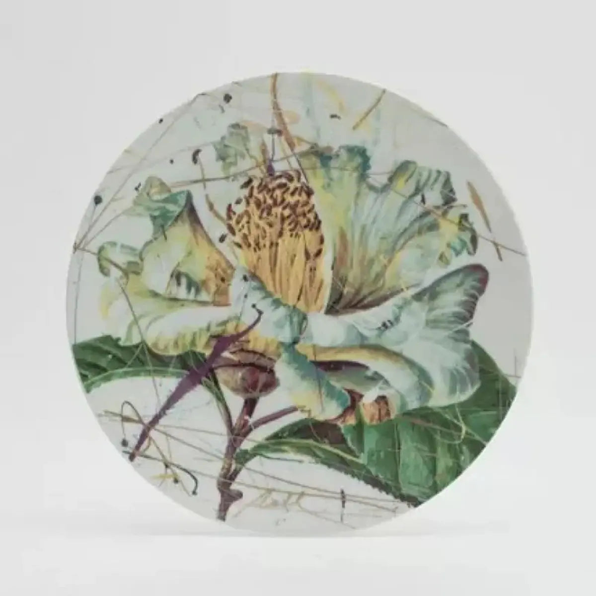 An image of Royal Limoges White Camellia Dessert Plate