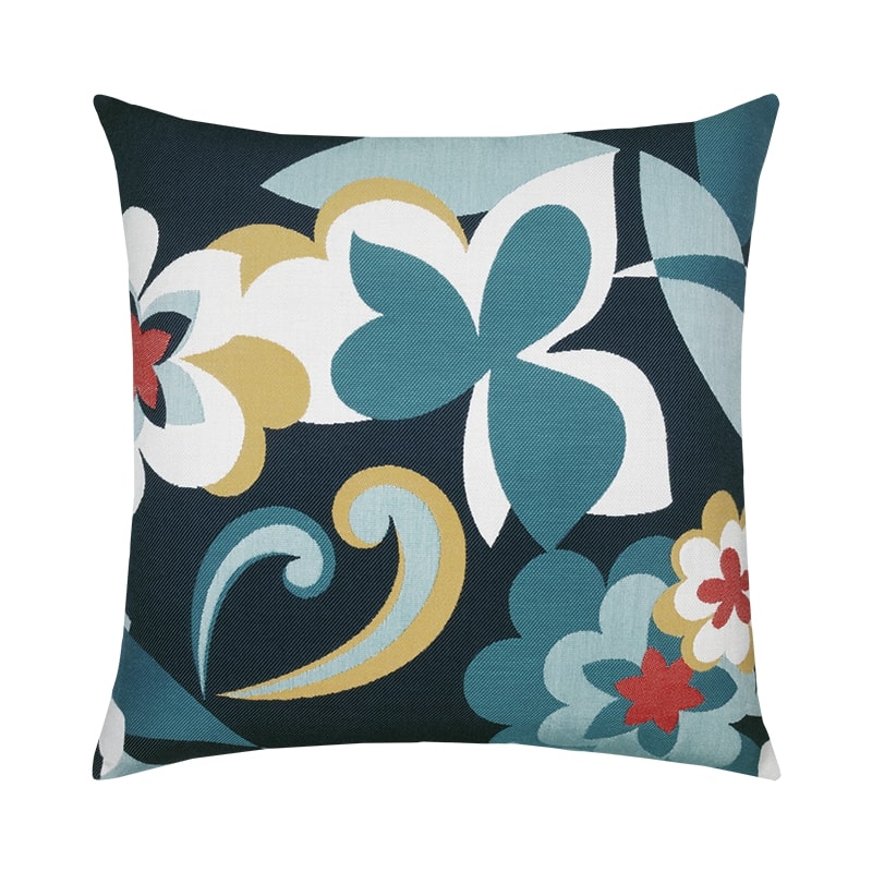 Elaine Smith Floral Impact Square Pillow