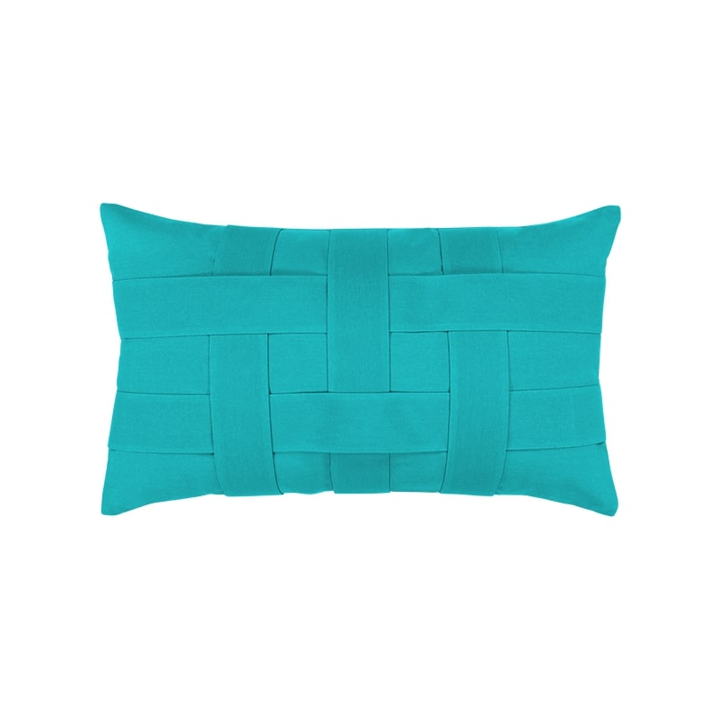 Elaine Smith Basketweave Lumbar Pillow