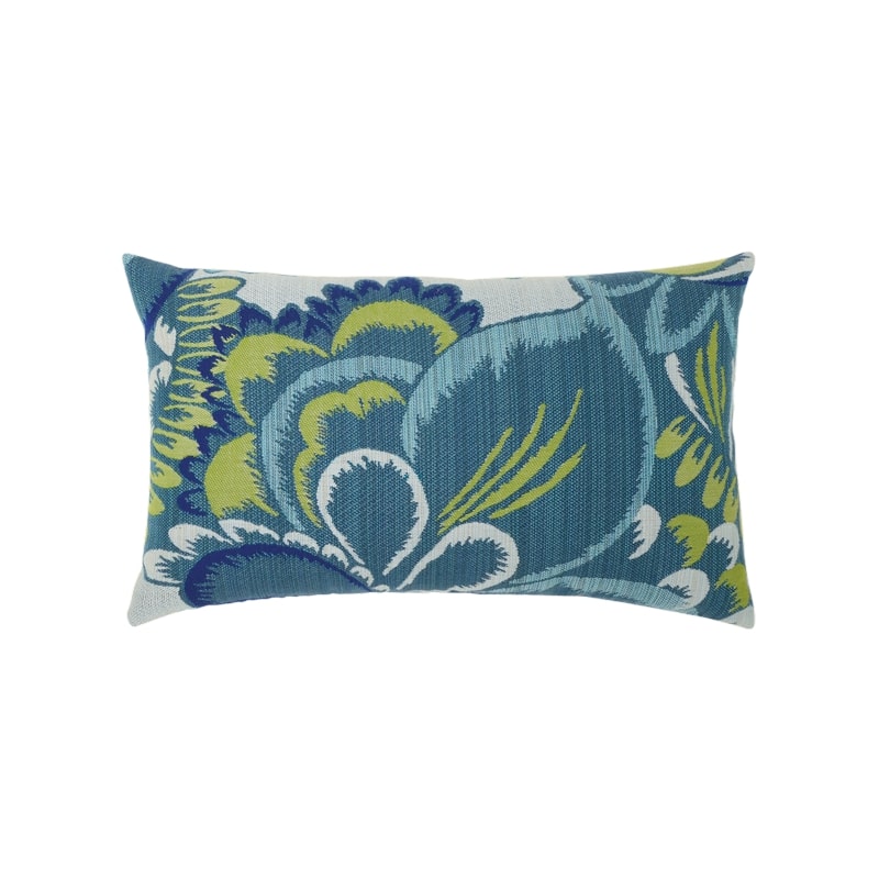 An image of Elaine Smith Floral Wave Lumbar Pillow