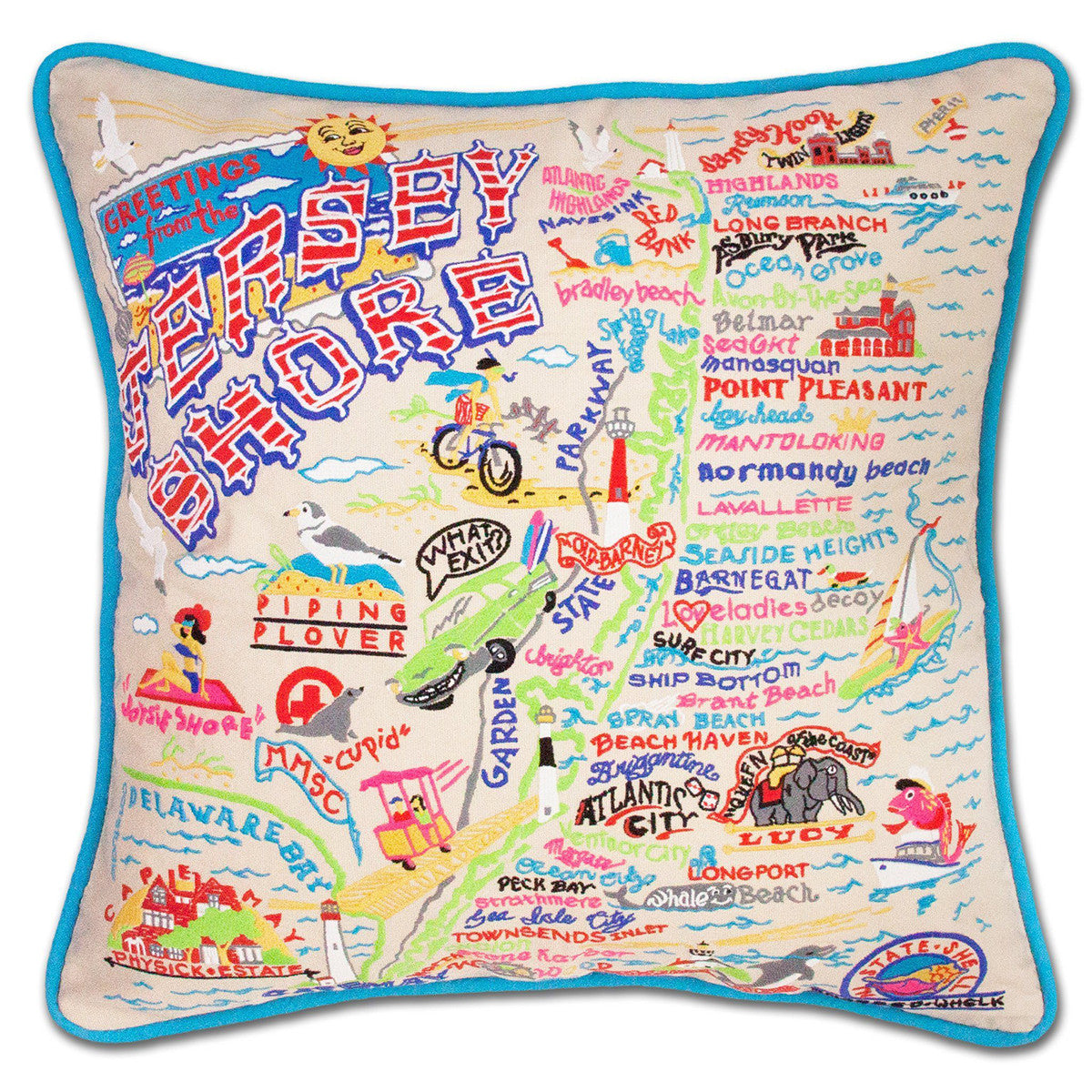 An image of Catstudio  Jersey Shore Pillow