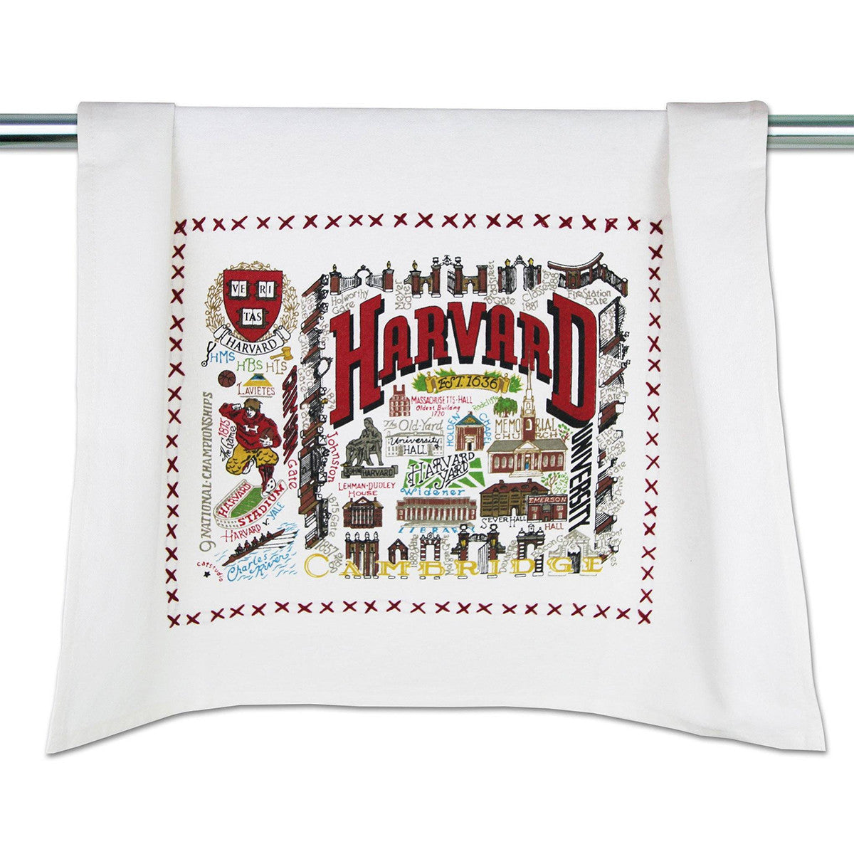 Catstudio Harvard University Dish Towel