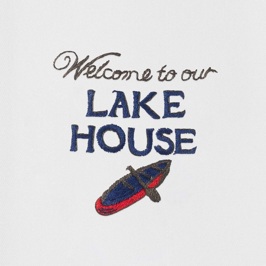 An image of Henry Handwork Welcome to the Lake House Hand Towel