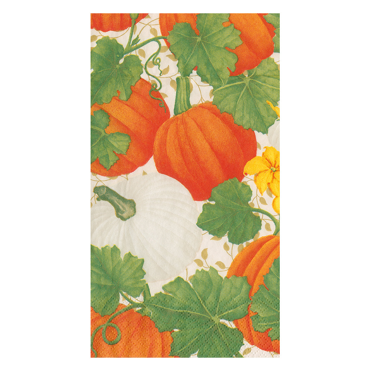 Caspari Pumpkin Chintz Guest Towels