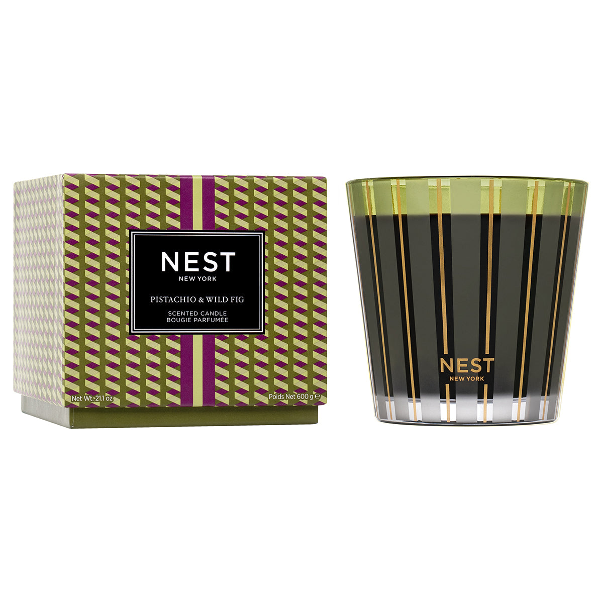 Nest Fragrances Pistachio & Wild Fig 3-Wick Candle 21.2 oz