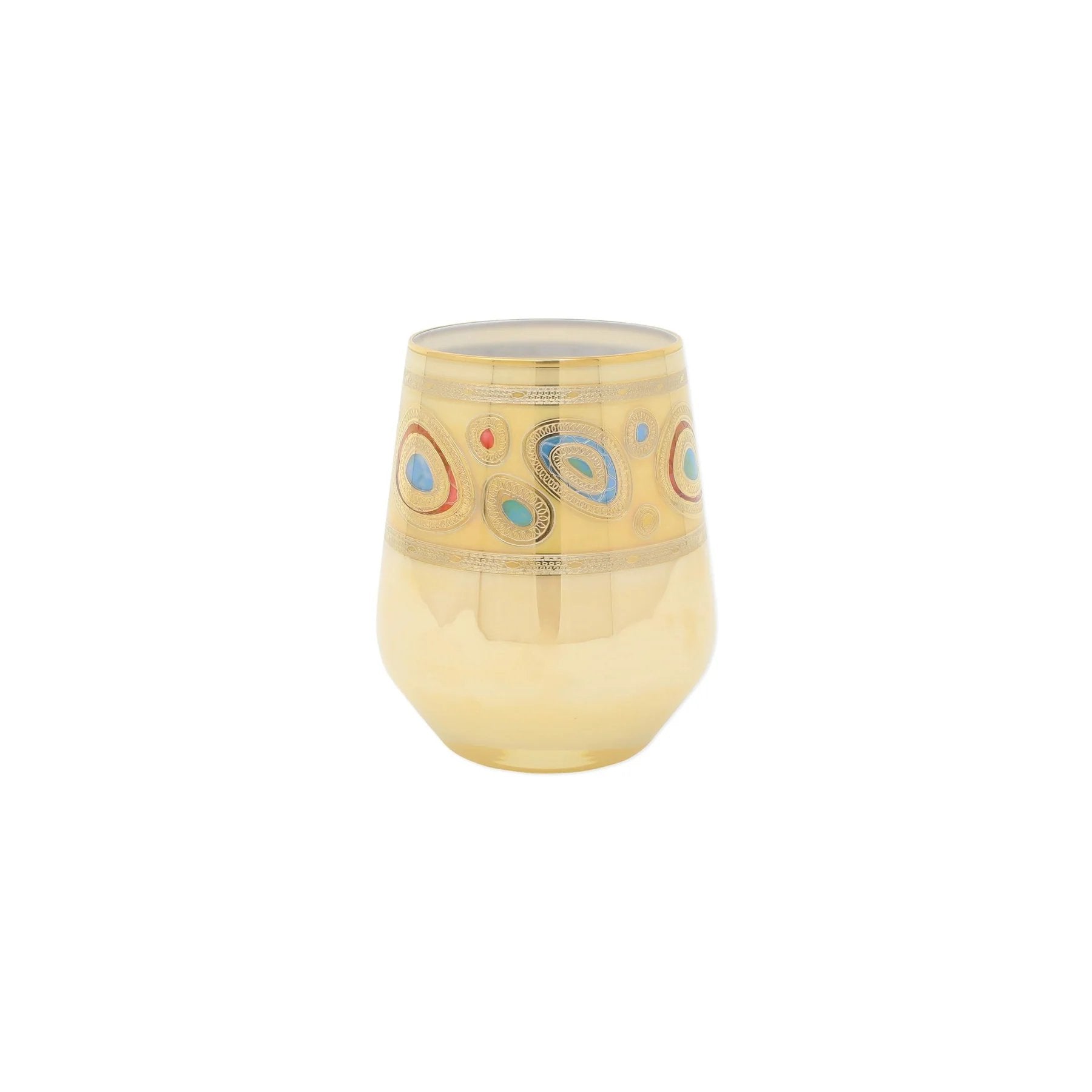 Vietri Regalia Stemless Wine Glass