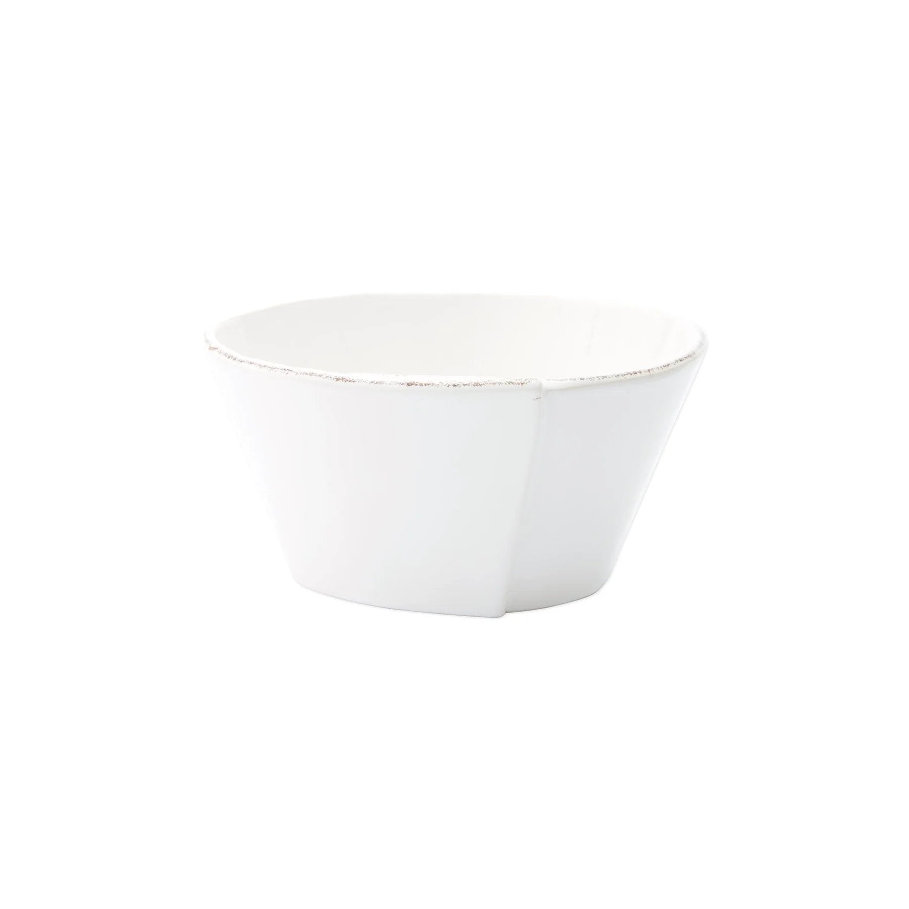 An image of Vietri White Lastra Stacking Cereal Bowl