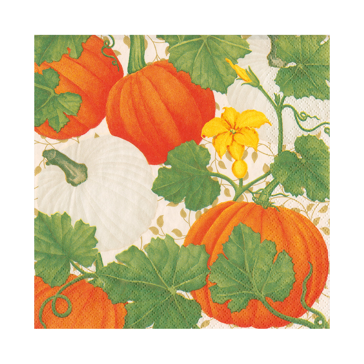 Caspari Pumpkin Chintz Luncheon Napkins