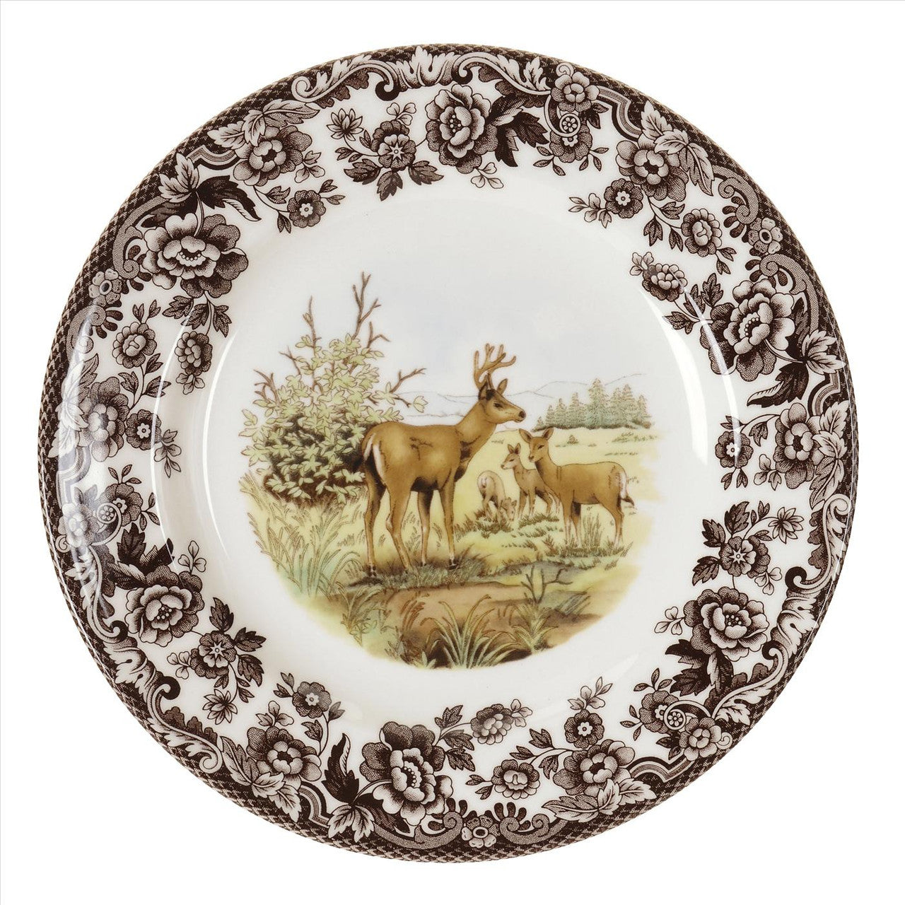 An image of Portmeirion Spode Woodland Mule Deer Salad Plate