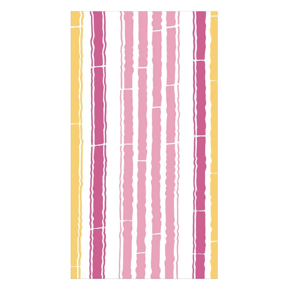 An image of Caspari Bamboo Stripe Guest Towel