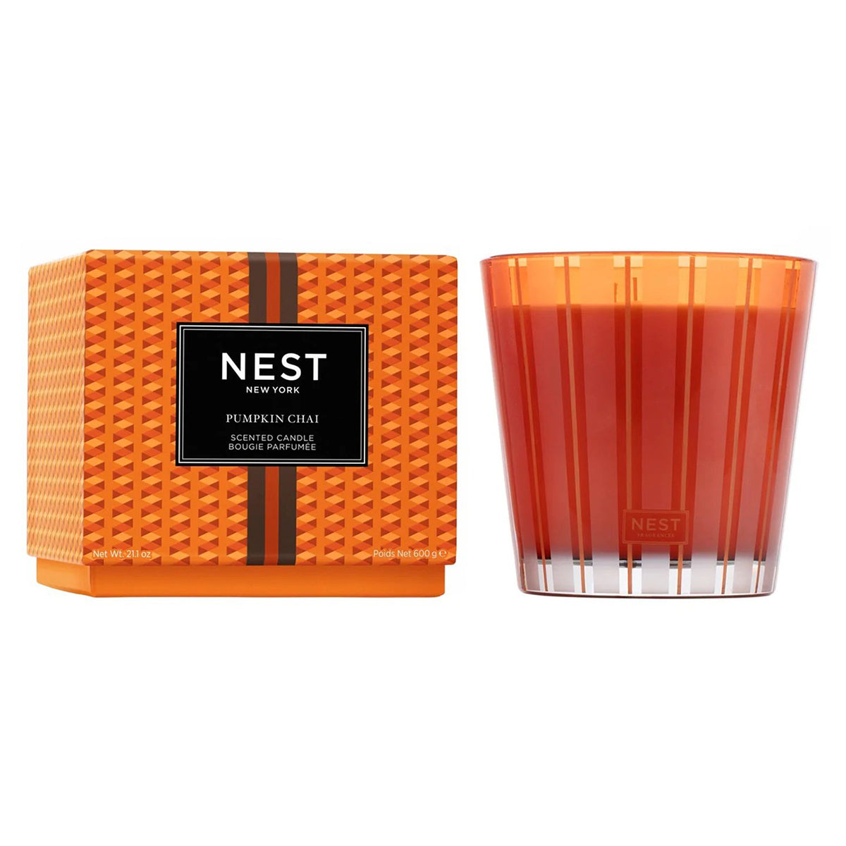 An image of Nest Fragrances Pumpkin Chai 3-Wick Candle 21.2 oz