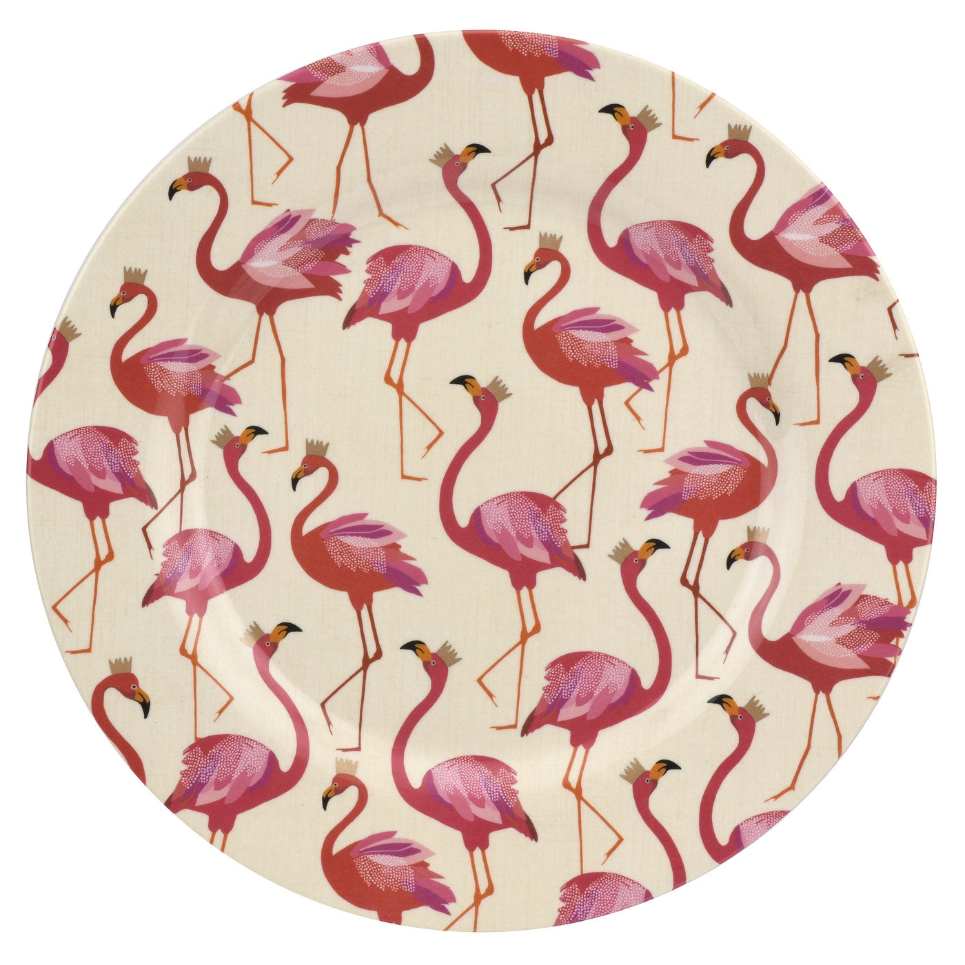 Portmeirion Sarah Miller Flamingo Melamine Dinner Plate (Set of 4)