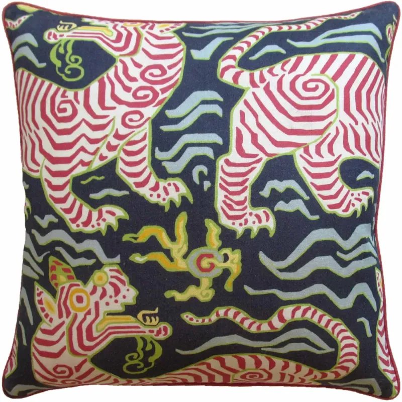 An image of Ryan Studio Tibet Navy Decorative Pillow