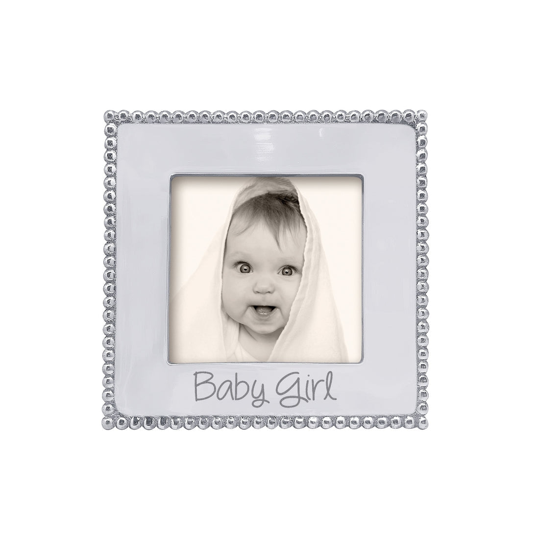 An image of Mariposa BABY GIRL Beaded 4x4 Frame