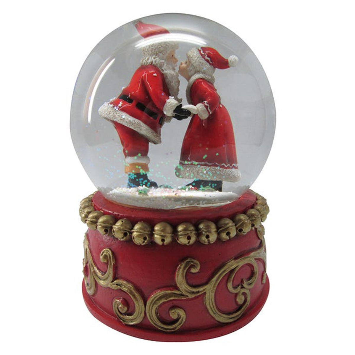 An image of Kurt Adler Mr. & Mrs. Claus Musical Water Globe