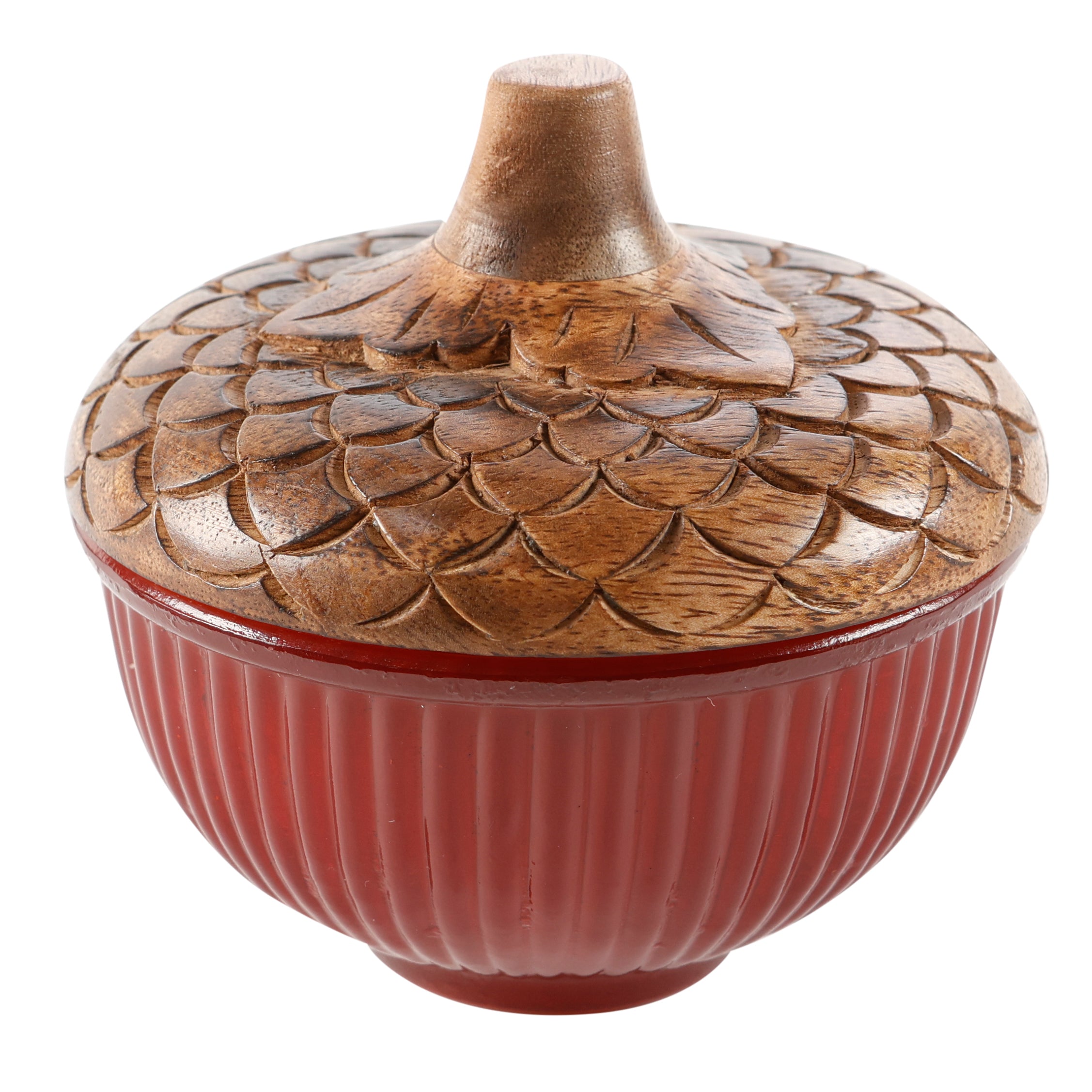 Lux Fragrances Heirloom Pumpkin Glass Acorn