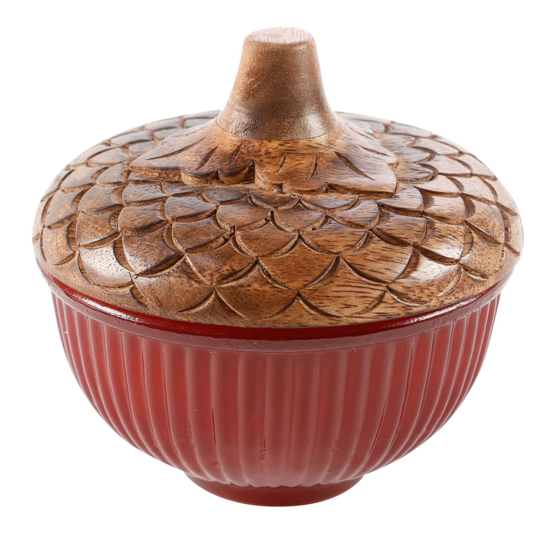 An image of Lux Fragrances Heirloom Pumpkin Glass Acorn