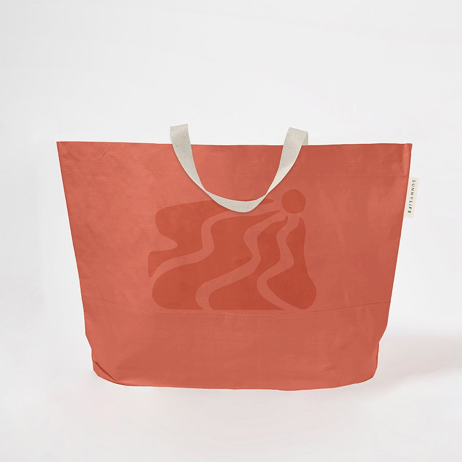 An image of Sunnylife Carryall Bag Terracotta