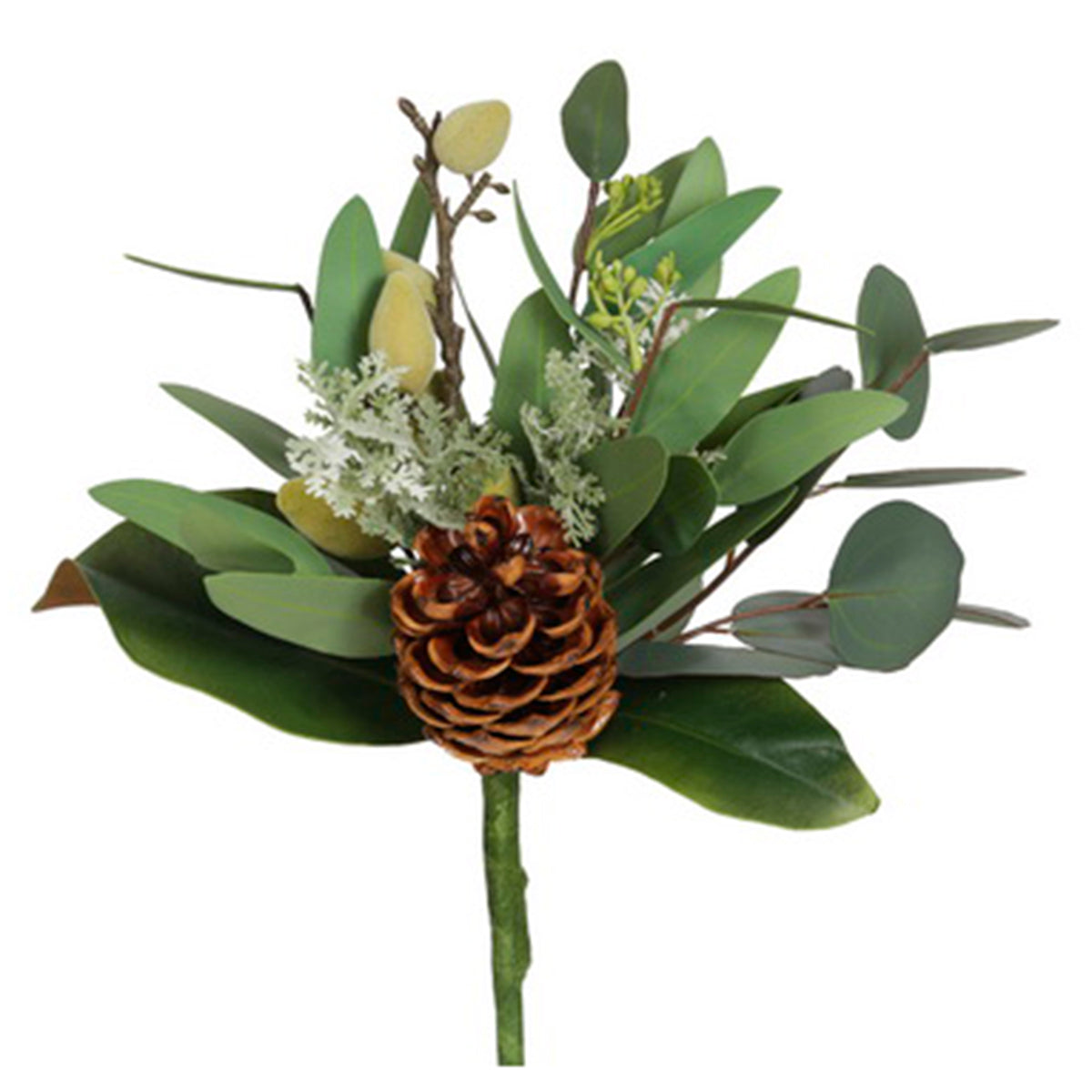 Winward Green Brown Leaf Berry Bouquet